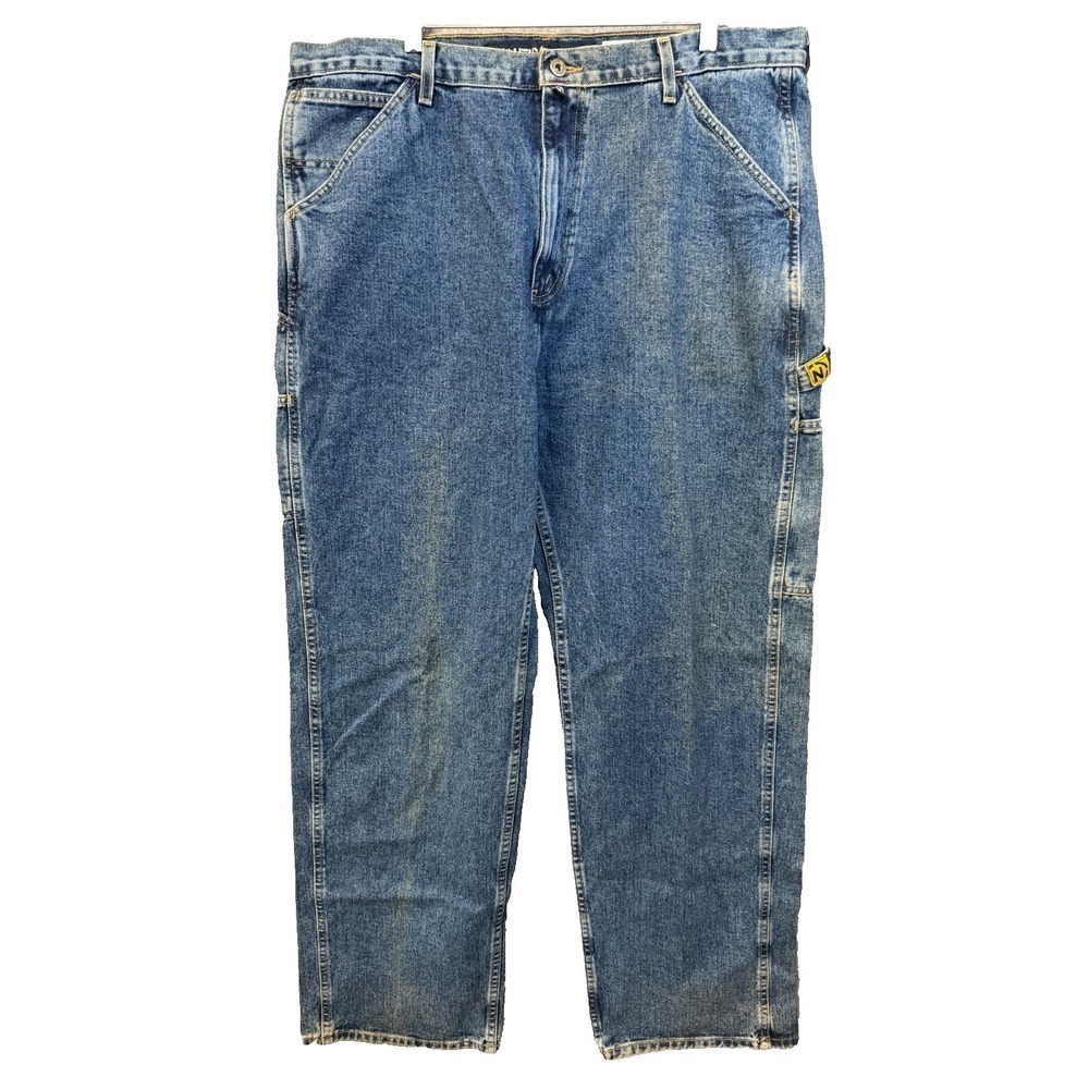 Nautica Men's Carpenter Jeans 40x34 Baggy 90s Skater Loose Fit Medium Wash